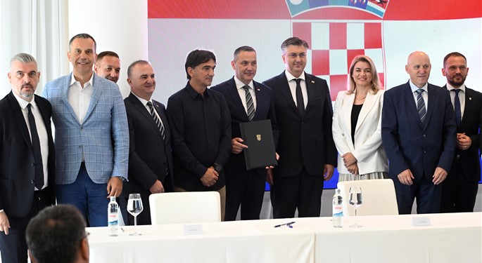 クロアチアサッカー協会、代表チームトレーニングセンター建設のための土地寄付を受け取る